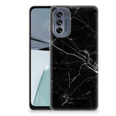 Motorola Moto G62 5G | TPU | Siliconen hoesje | Marmer Zwart - Origineel Cadeau Vader