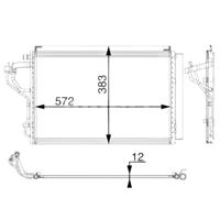 Condensor, airconditioning AC55000P - thumbnail