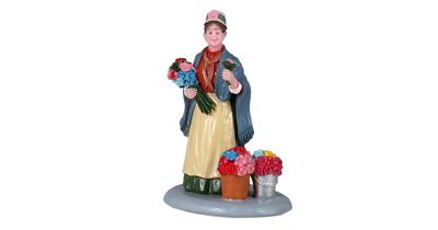 Lemax flower seller kerstdorp figuur type 2 Caddington Village 2021
