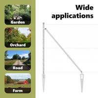 VidaXL Afrasteringspaal zilver 10 x 1 m (25 mm gaas) staal - thumbnail