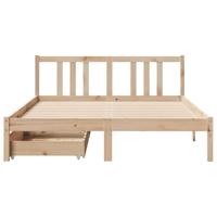 Bedframe zonder matras massief grenenhout 120x200 cm - thumbnail
