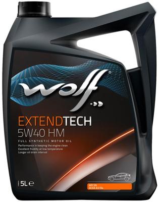 Wolf motorolie "extendtech hm". motoroil 5w40 5l extendtech hm