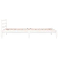 Slaapbank 100x200 cm massief grenenhout wit - thumbnail
