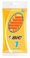 BIC BIC 1 Mesje Sensitive 5 stuks - thumbnail