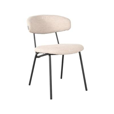 LABEL51 Eetkamerstoel 'Zack' Bouclé, kleur Naturel