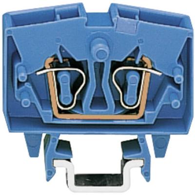 WAGO 264-704 Doorgangsklem 6 mm Spanveer Toewijzing: N Blauw 1 stuk(s) Piece