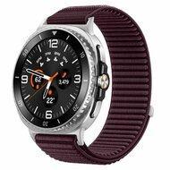 Nylon ribbelbandje - Donkerpaars - Samsung Galaxy Watch 8 Classic - 46mm - thumbnail