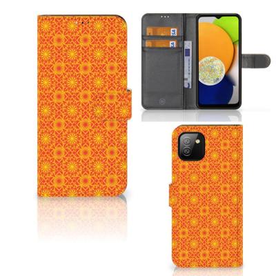 Samsung Galaxy A03 | Telefoon Hoesje | Batik Oranje Samsung Galaxy A03 | Telefoon Hoesje | Batik Oranje