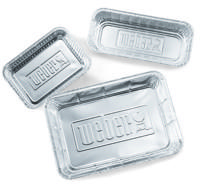 Weber aluminium lekbakjes groot 10 stuks - thumbnail