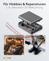 Goobay 12445 Batterijbox Aantal cellen: 3 AA (penlite) Kabel (l x b x h) 68.5 x 48 x 18.7 mm - thumbnail