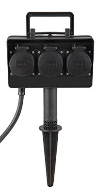 Buitenstopcontact 3-voudig IP44 max 3680 Watt