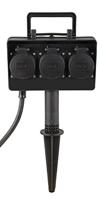 Buitenstopcontact 3-voudig IP44 max 3680 Watt - thumbnail