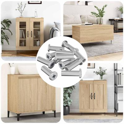 VidaXL Slotmoer 2857 pcs zilver staal