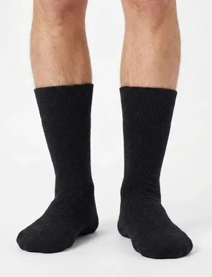 Angro 2-paar heren extra warme dikke wollen sokken - Thermo sokken - Warme stevige wollen sokken