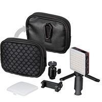 BRESSER Pocket LED 5W bi-color continue Verlichting voor het mobiele Gebruik en Smartphone-Fotografie - thumbnail