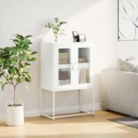 Hoge kast 68x39x107 cm staal wit - thumbnail