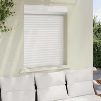 Rolluik 80x100 cm aluminium wit - thumbnail