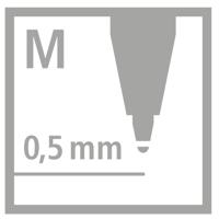 STABILO pointball, balpen 0.5 mm, navulbaar, lila, per stuk - thumbnail