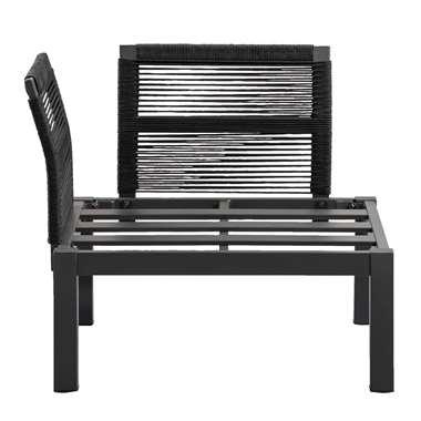 Loungestoel hoekelement Ardeche - grijs - 78x78x66 cm