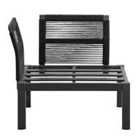 Loungestoel hoekelement Ardeche - grijs - 78x78x66 cm - thumbnail