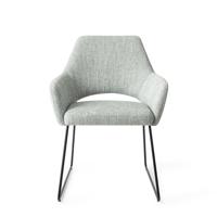 Jesper Home Yanai eetkamerstoel Soft Sage slide black - thumbnail