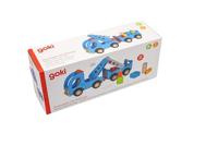 Goki houten takelwagen met aanhanger - thumbnail