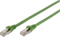 Digitus DK-1644-A-PUR-030 RJ45 Netwerkkabel, patchkabel CAT 6A S/FTP 3.00 m Groen Folie afscherming, Afscherming totaal, Afgeschermd, Halogeenvrij, Simplex, - thumbnail