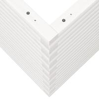 Plantenbak 60x60x68,5 cm massief grenenhout wit - thumbnail