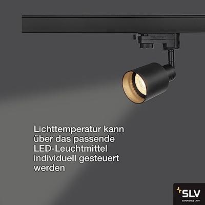 SLV RailspotPuri GU10 3-fase 6,4cm zwart - 1001871