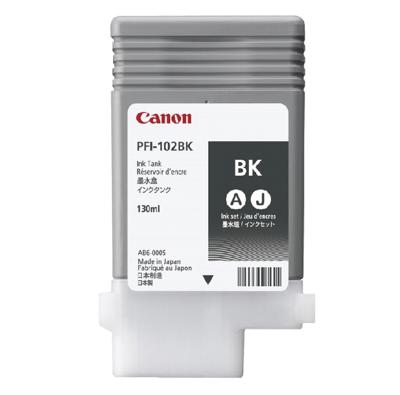 Canon Inktcartridge PFI-102 BK Origineel Zwart 0895B001 Canon Inktcartridge PFI-102 BK Origineel Zwart 0895B001