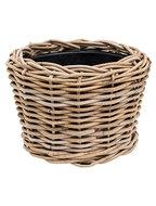 Plantenmand Drypot Rotan Grijs Ø27cm - thumbnail