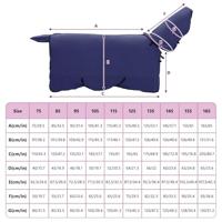 VidaXL Paardendeken marineblauw polyester - thumbnail