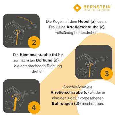 Bernstein Tools for Electronics SPANNFIX Bankschroef 9-205 Bekbreedte: 50 mm Spanbreedte (max.): 70 mm