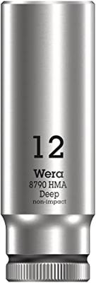 Wera 8790 HMA Deep Hand- en Machinedop met 1/4"-aandrijving, 12 x 50 mm - 05004509001