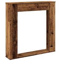 Haardombouw 100x20x100 cm bewerkt hout oud houtkleurig - thumbnail