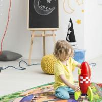 Achoka speelkleed paarden manege, 100x150cm - thumbnail