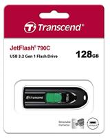 Transcend JetFlash 790C USB-stick 128 GB Zwart TS128GJF790C USB-C 3.2 Gen 1 - thumbnail
