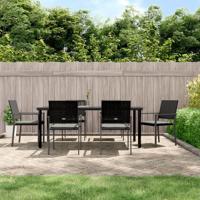 7-delige Tuinset met kussens poly rattan en staal - thumbnail