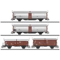 Märklin 47301 H0 set van 4 schuifdakwagens Tbes van de DB - thumbnail