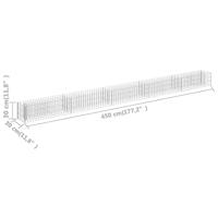 Gabion plantenbak verhoogd 450x30x30 cm gegalvaniseerd staal - thumbnail