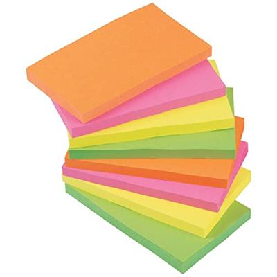 Q-CONNECT Quick Notes, ft 76 x 127 mm, 100 vel, pak van 12 blokken in 4 neonkleuren
