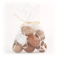 9 St Ei 6 cm Naturel Asst. Met Veertje Anna's Collection - Annas collection - thumbnail