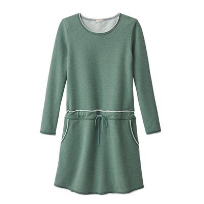 Sweatjurk, jade-gemêleerd 36/38 Sweatjurk, jade-gemêleerd 36/38