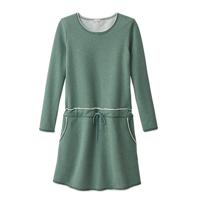 Sweatjurk, jade-gemêleerd 36/38 - thumbnail