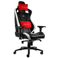 Noblechairs Epic Real Leather Black/White/Red - thumbnail