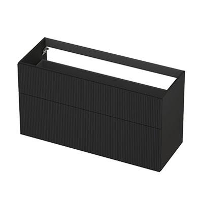 INK - Onderkast 2L A-sym Gelakt Gefr. Front - 1200x450x650 Mm - Mat Zwart