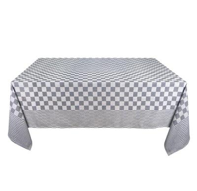 Toalha de Mesa Xadrez Preto e Branco 140x240cm 100% Algodão - Treb WS