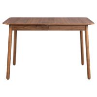 Zuiver Uitschuifbare Eettafel 'Glimps' Notenhout, kleur Bruin - thumbnail