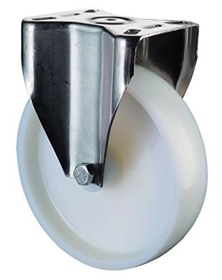 BS Rollen Bokwiel | wiel-d. 125 mm draagvermogen 130 kg | kunststof | plaat L95xB80 mm | 1 stuk - H110.A90.125 H110.A90.125