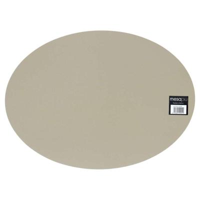Mesapiu Placemat Lederlook Taupe Ovaal 45x33 Cm